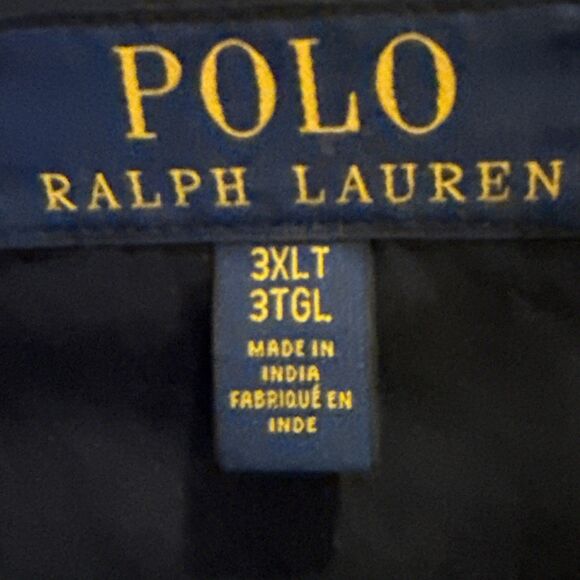 BIG & TALL Polo Ralph Lauren Men’s Jacket Zip 3XLT Dark Navy - Picture 3 of 12